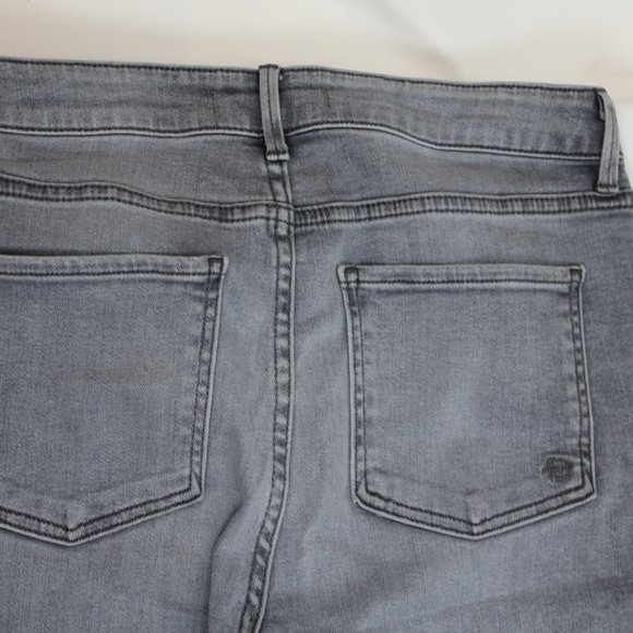 Fidelity Women's Jeans Gray Luna Grommet Shred Hem - Picture 11 of 12